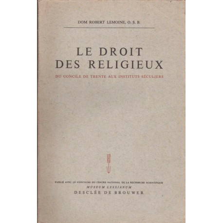 Le droit des religieux