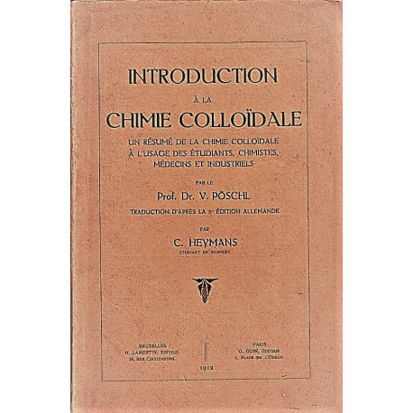 Introduction à la chimie colloïdale