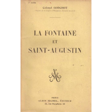 La Fontaine Et Saint Augustin