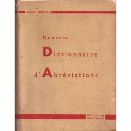 Nouveau Dictionnaire d'Abreviations
