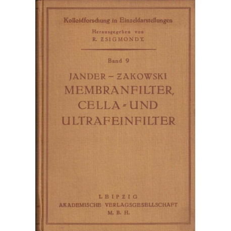 Membranfilter cella - und ultrafeinfilter