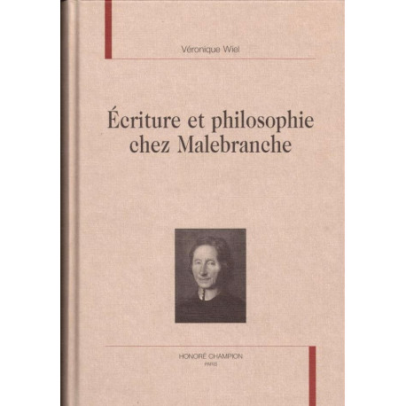 Écriture et philosophie chez Malebranche