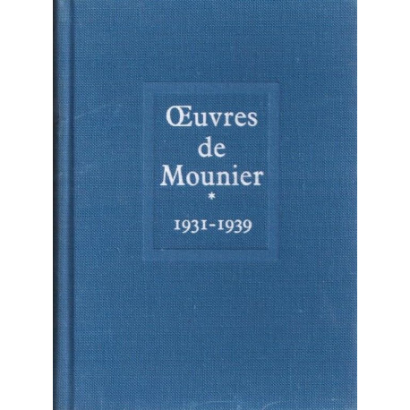 Oeuvres Tome 1 1931-1939