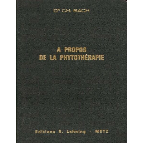 A propos de la phytothérapie - rappels de matière médicale