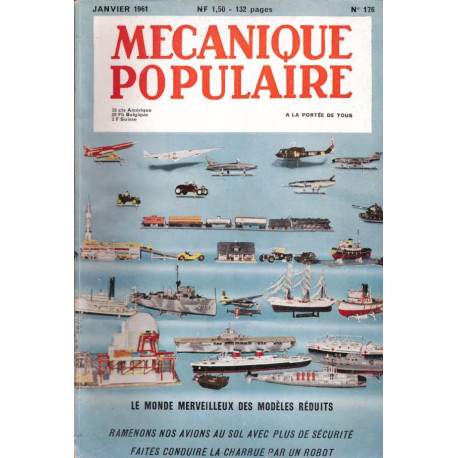 Mécanique Populaire n° 168 170 171 173 174 (1960) 176 (1961)