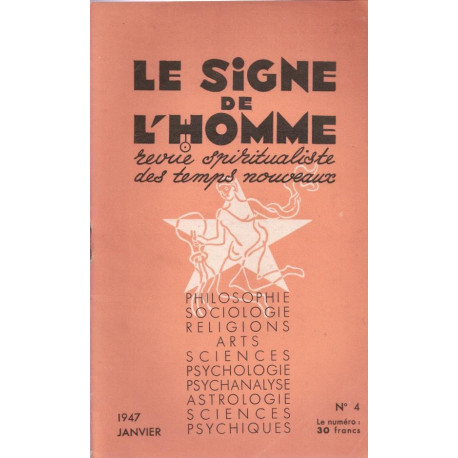Le Signe de l'Homme. revue spiritualiste des temps nouveaux n° 4