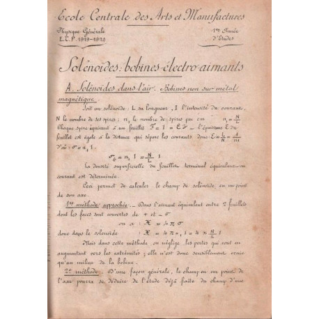 Manipulations d'électricité