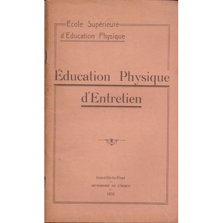 Education Physique d'entretien