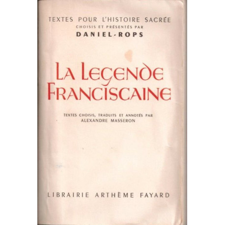 La légende franciscaine