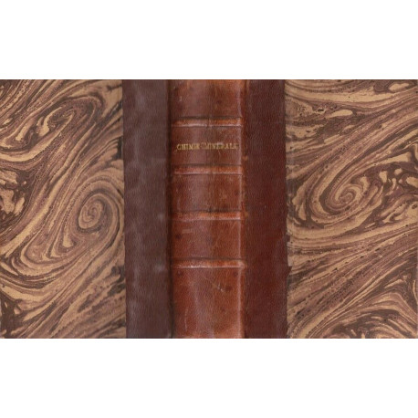 CHIMIE MINERALE, Description des elements chimiques et de leurs...