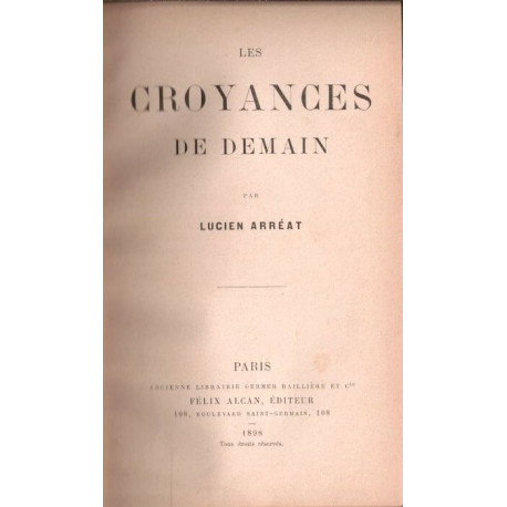 Les croyances de demain