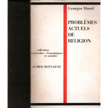 Problèmes actuels de religion