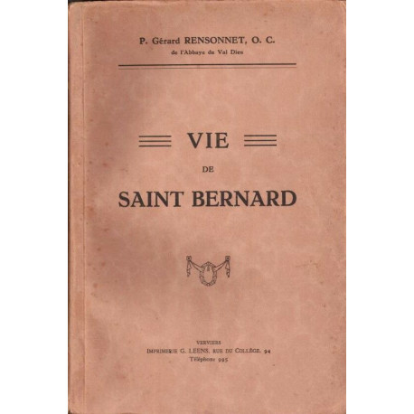 Vie de saint Bernard