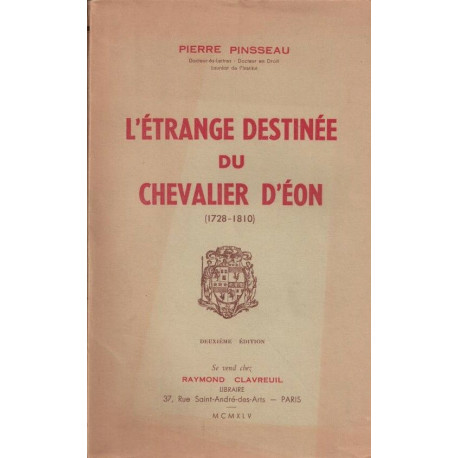 L'étrange destinée du Chevalier d'Eon