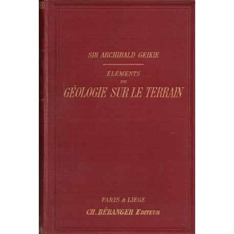 Éléments de géologie sur le terrain