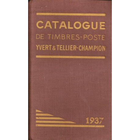 Catalogue de timbres-poste 1937