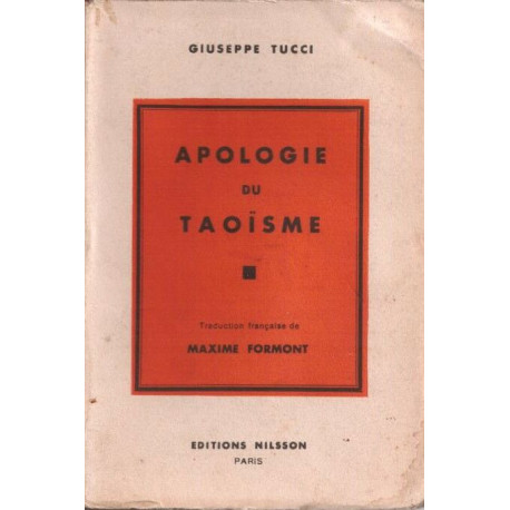 Apologie du taoïsme Traduction française de Maxime Formont