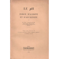 Le pH force d'acidité et d'alcalinité