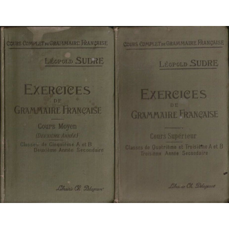 Exercice de grammaire française - cours supérieur + cours moyen
