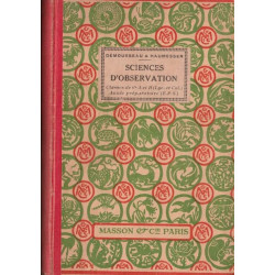 Sciences d'observation physique - zooologie - botanique