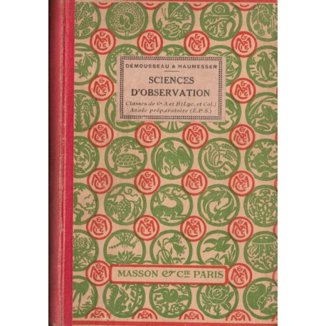 Sciences d'observation physique - zooologie - botanique