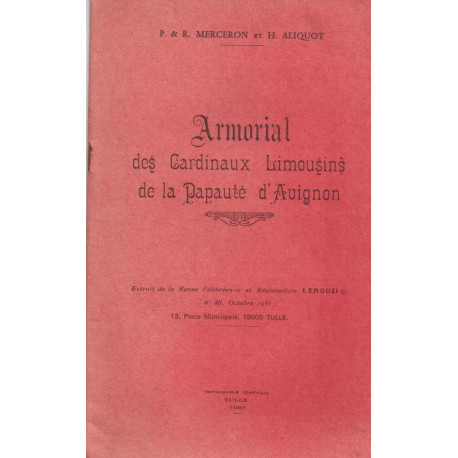 Armorial des Cardinaux Limousins de la Papauté d'Avignon