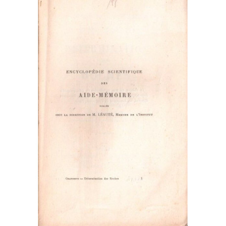 Détermination des roches