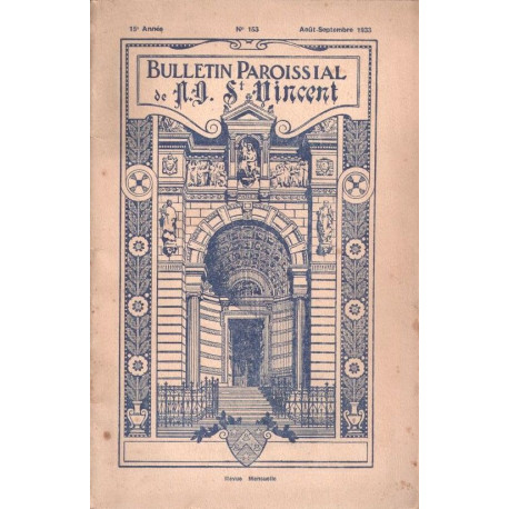 Bulletin paroissial de Notre-Dame St-Vincent n° 153
