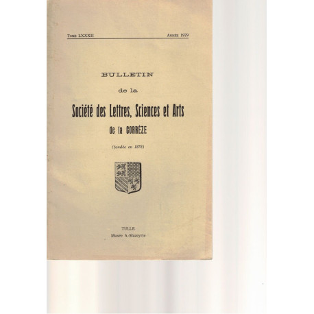 Bulletin de la societe detres sciencess et aers de la Correze