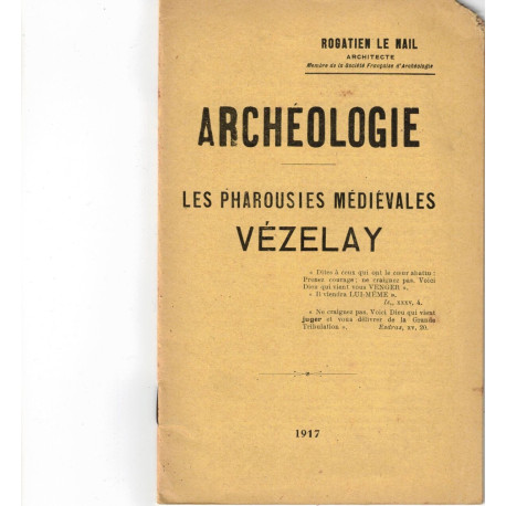 Archeologie-Vezelay - Les Pharousies Médiévales