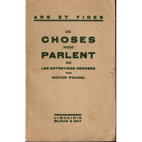 Leschoses nous parlent