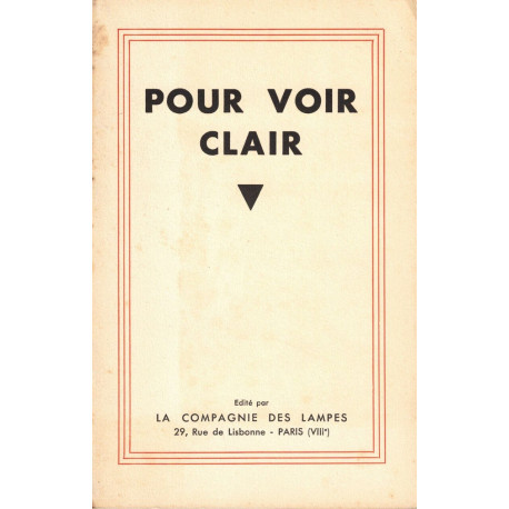 Pour voir clair