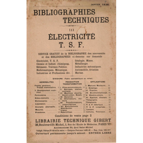 BIBLIOGRAPHIES TECHNIQUES