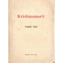 Krishnamurti Paris 1950