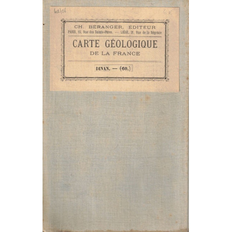 Carte géologique de la France DINAN