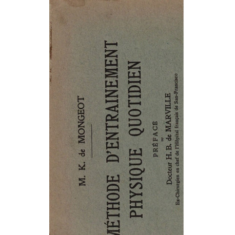Méthode d'entraînement physique quotidien 6 CAHIERS