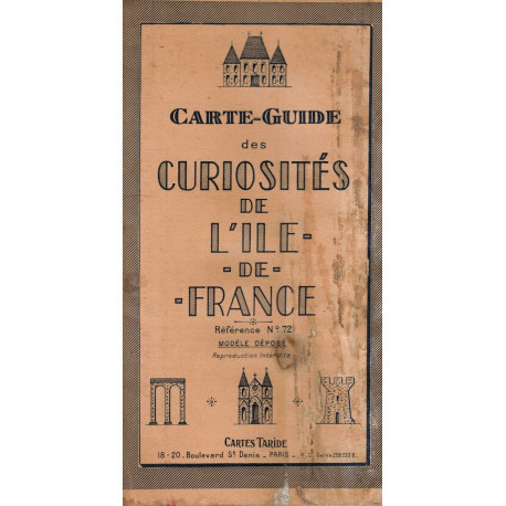 Carte-Guide des Curiosites de L'Ile-de-France