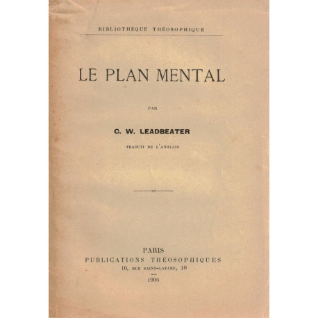 LE PLAN MENTAL