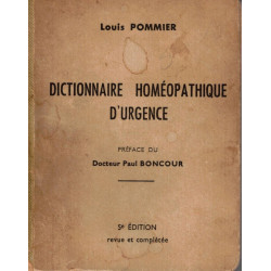Dictionnaire homéopathique d'urgence