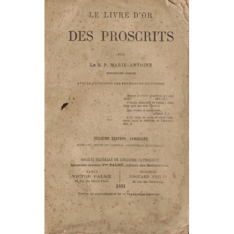LE LIVRE D'OR DES PROSCRITS
