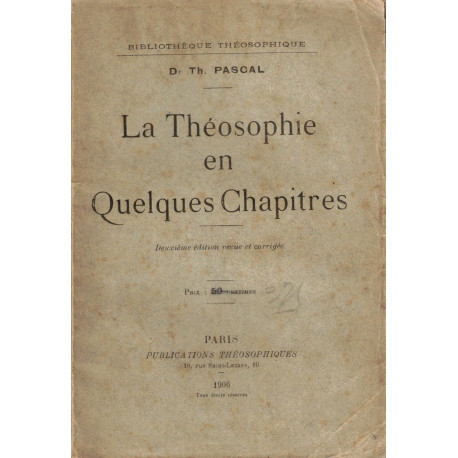 La Théosophie en Quelques Chapitres