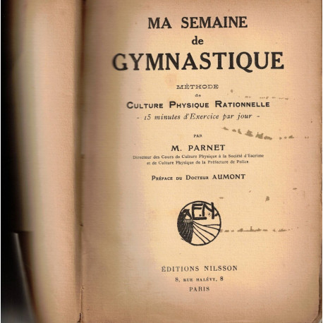 Ma semaine de gymnastique