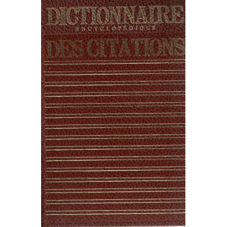 Dictionnaire encyclopédique des citations