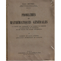 Problèmes de mathématiques générales