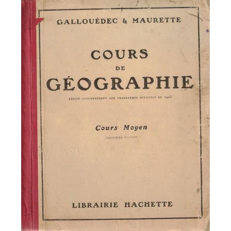 Cours de Géographie cours moyen