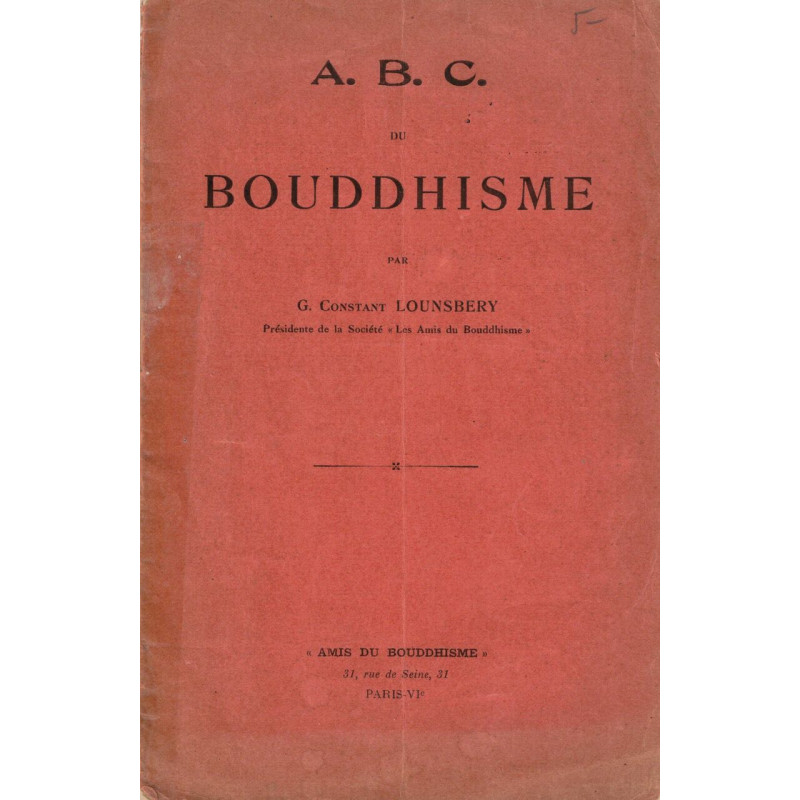 A. B. C. du Bouddhisme