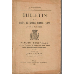 BULLETIN DE LA SOCIETE DES LETTRES SCIENCES et ARTS DE LA CORREZE