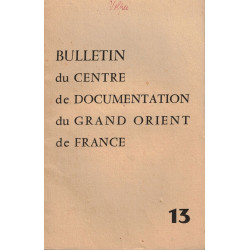 BULLETIN du CENTRE de DOCUMENTATION du GRAND ORIENT de FRANCE