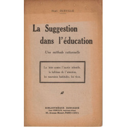 La Suggestion dans l'éducation