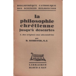 La philosophie chrétienne jusqu'à Descartes